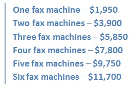 Fax-Machine-Costing